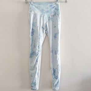 Lululemon Light Blue Tie Dye Leggings